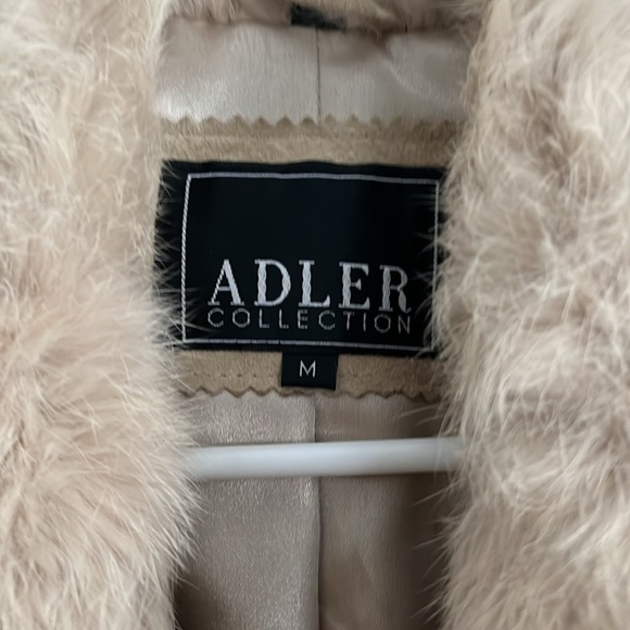 Vintage Adler collection faux fur cuero/suede long coat medium - Picture 6 of 14